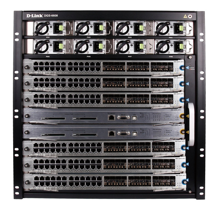D-LINK DGS-6608-SK万兆核心路由交换机机箱 高性能网络核心的理想选择